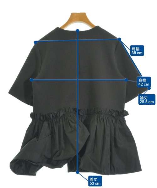 Mila Owen（ミラオーウェン）Tシャツ・カットソー 黒 サイズ:0(S位) レディース/2200608156026