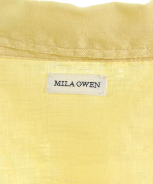 Mila Owen（ミラオーウェン）カジュアルシャツ 黄 サイズ:F レディース/2200615285054