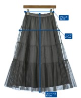 Mila Owen（ミラオーウェン）ロング・マキシ丈スカート グレー サイズ:0(S位) レディース/2200610496028