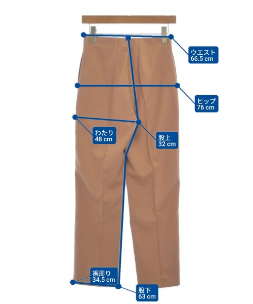 Mila Owen（ミラオーウェン）スラックス 茶 サイズ:0(S位) レディース/2200614559033