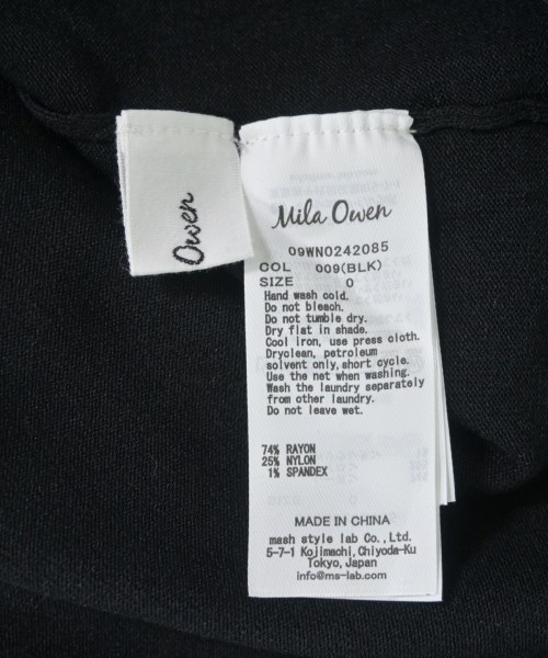 Mila Owen（ミラオーウェン）その他 黒 サイズ:0/0(S位) レディース/2200610999024