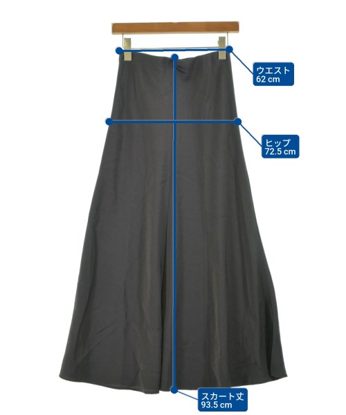 Mila Owen（ミラオーウェン）ロング・マキシ丈スカート グレー サイズ:0(S位) レディース/2200596375041