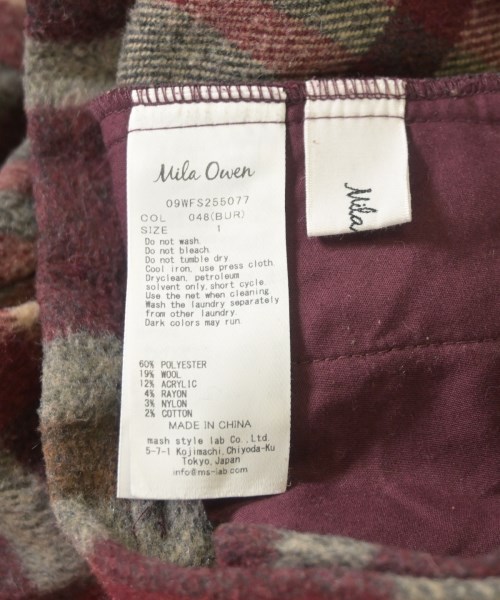 Mila Owen（ミラオーウェン）ロング・マキシ丈スカート 赤 サイズ:1(M位) レディース/2200668129039