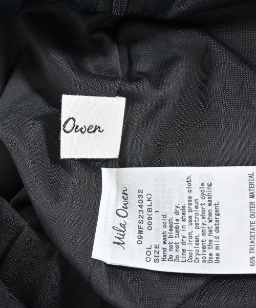 Mila Owen（ミラオーウェン）ロング・マキシ丈スカート 黒 サイズ:1(M位) レディース/2200670829057