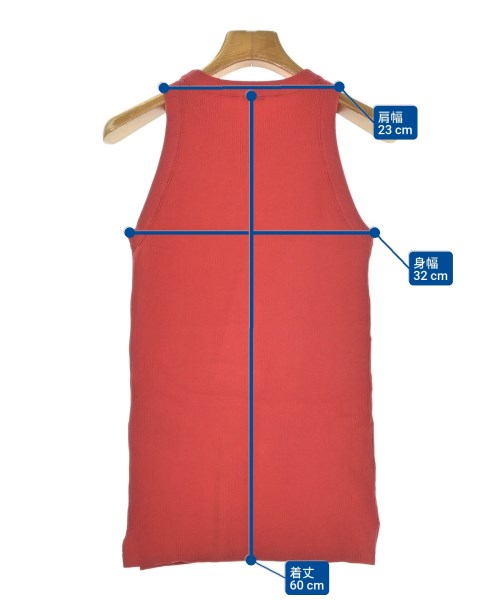 Mila Owen（ミラオーウェン）ベスト/ノースリーブ 赤 サイズ:0(S位) レディース/2200670127122