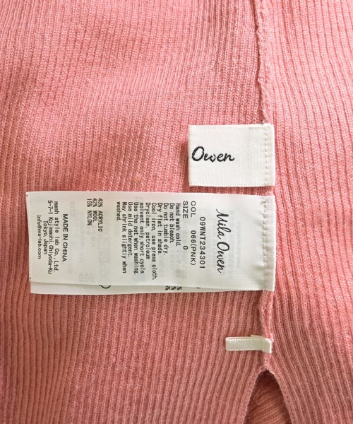 Mila Owen（ミラオーウェン）ニット・セーター ピンク サイズ:0(S位) レディース/2200670503049