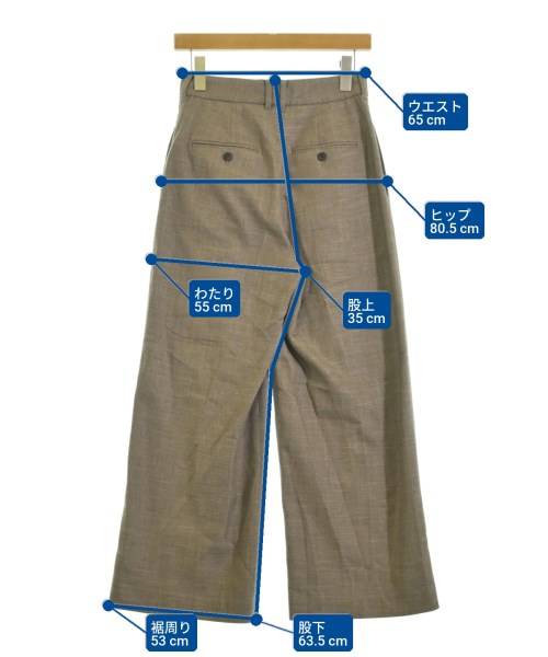 Mila Owen（ミラオーウェン）スラックス 茶 サイズ:0(S位) レディース/2200669576030