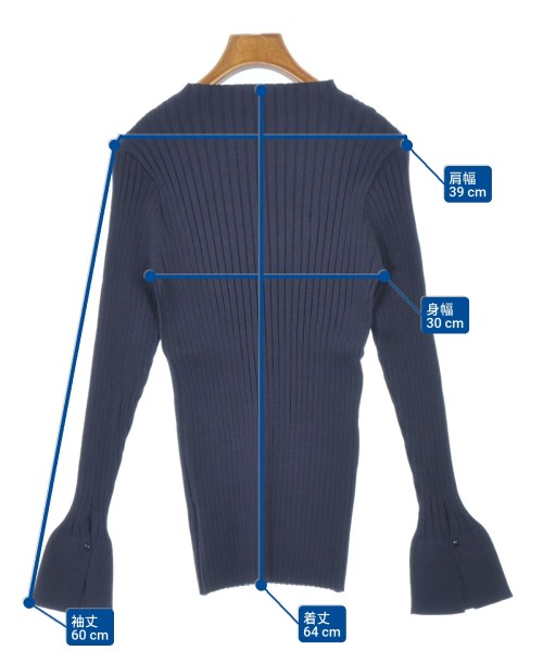 Mila Owen（ミラオーウェン）ニット・セーター 紺 サイズ:0(S位) レディース/2200675913058