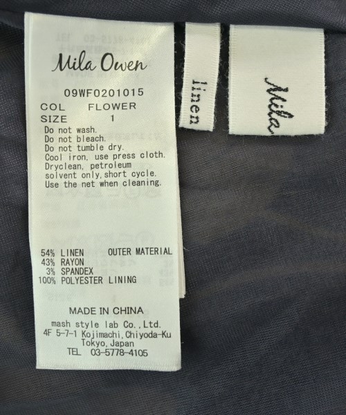Mila Owen（ミラオーウェン）その他 紺 サイズ:1/1(S位) レディース/2200669337037