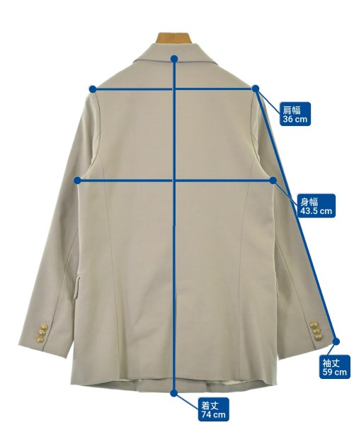 Mila Owen（ミラオーウェン）テーラードジャケット グレー サイズ:0(S位) レディース/2200676853018