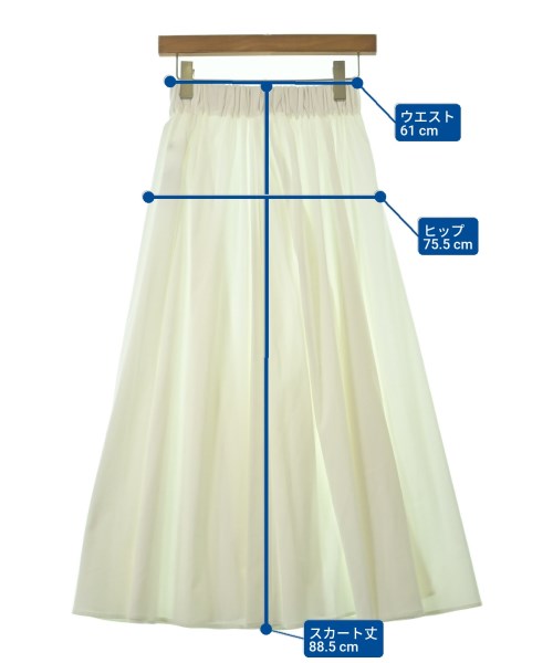 Mila Owen（ミラオーウェン）ロング・マキシ丈スカート 白 サイズ:0(S位) レディース/2200671182311