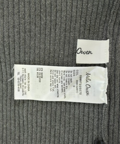 Mila Owen（ミラオーウェン）ニット・セーター グレー サイズ:0(S位) レディース/2200673874016