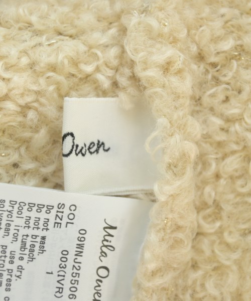 Mila Owen（ミラオーウェン）ノーカラージャケット ベージュ サイズ:1(M位) レディース/2200688357030