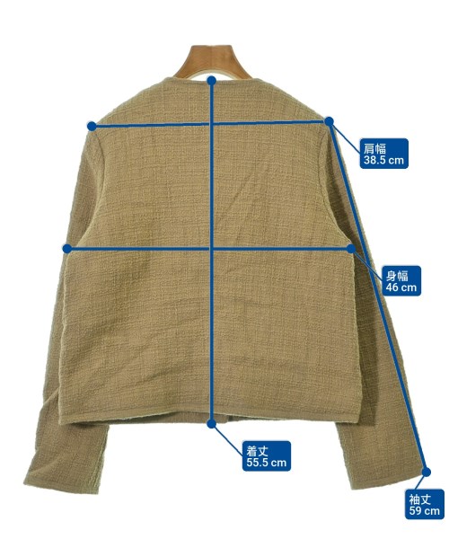 Mila Owen（ミラオーウェン）ノーカラージャケット ベージュ サイズ:1(M位) レディース/2200649240012