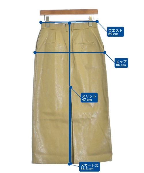 Mila Owen（ミラオーウェン）ロング・マキシ丈スカート ベージュ サイズ:1(M位) レディース/2200650710023