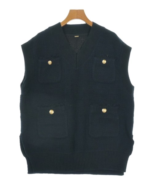 Mila Owen(ミラオーウェン)ベスト 紺 サイズ:F/2200648113034
