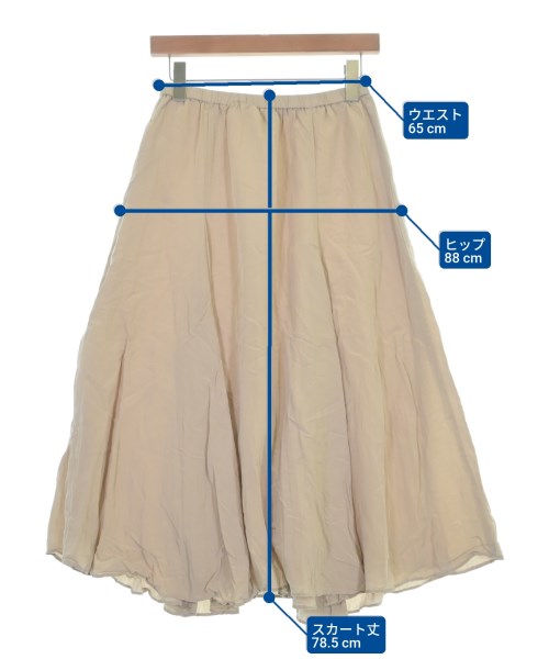 Mila Owen（ミラオーウェン）ロング・マキシ丈スカート ベージュ サイズ:ONE レディース/2200657094041