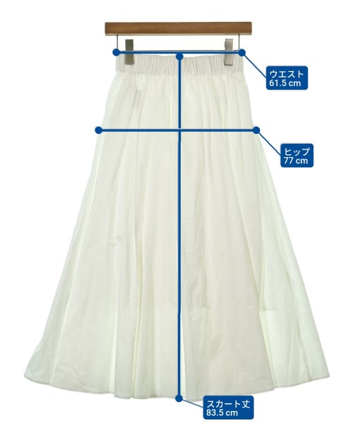 Mila Owen（ミラオーウェン）ロング・マキシ丈スカート 白 サイズ:00(XS位) レディース/2200658213069