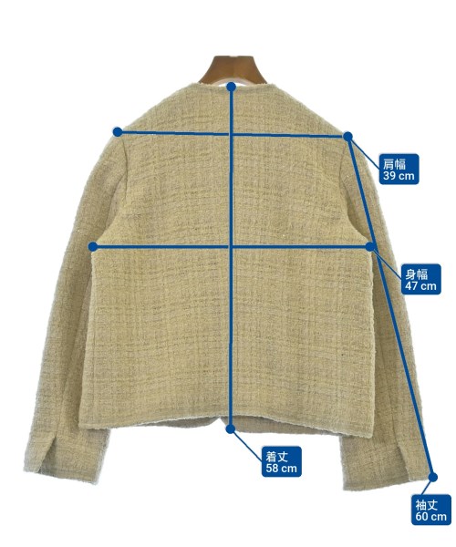 Mila Owen（ミラオーウェン）ノーカラージャケット ベージュ サイズ:0(S位) レディース/2200650926073