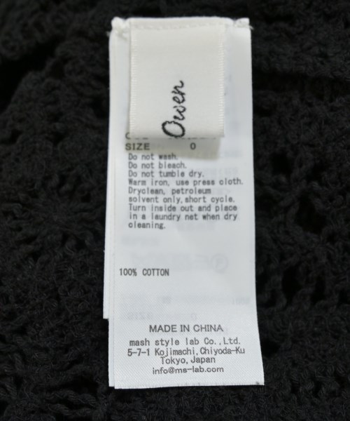 Mila Owen（ミラオーウェン）ワンピース 黒 サイズ:0/0(S位) レディース/2200644920087