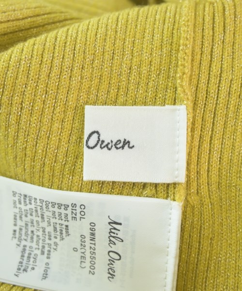 Mila Owen（ミラオーウェン）ニット・セーター 黄 サイズ:0(S位) レディース/2200657134051