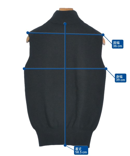 Mila Owen（ミラオーウェン）ベスト/ノースリーブ 黒 サイズ:0(S位) レディース/2200655450061