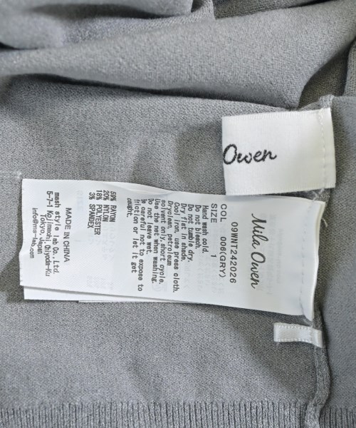 Mila Owen（ミラオーウェン）ニット・セーター グレー サイズ:1(M位) レディース/2200654588048