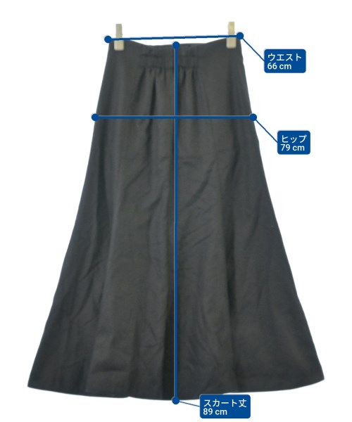 Mila Owen（ミラオーウェン）ひざ丈スカート 黒 サイズ:1(M位) レディース/2200661078013