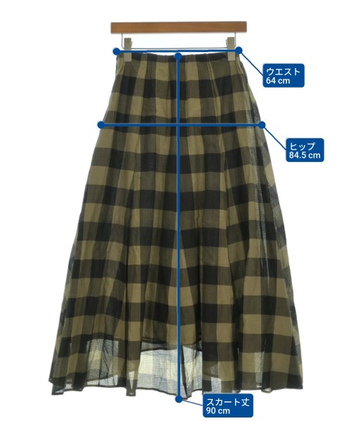 Mila Owen（ミラオーウェン）ロング・マキシ丈スカート カーキ サイズ:1(M位) レディース/2200658901041