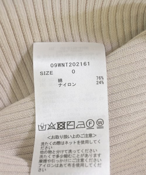 Mila Owen（ミラオーウェン）ニット・セーター ベージュ サイズ:0(S位) レディース/2200712533041
