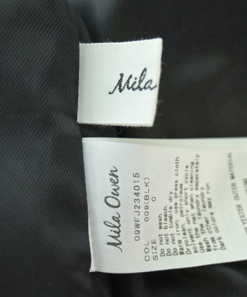 Mila Owen（ミラオーウェン）ノーカラージャケット 黒 サイズ:0(S位) レディース/2200715681015