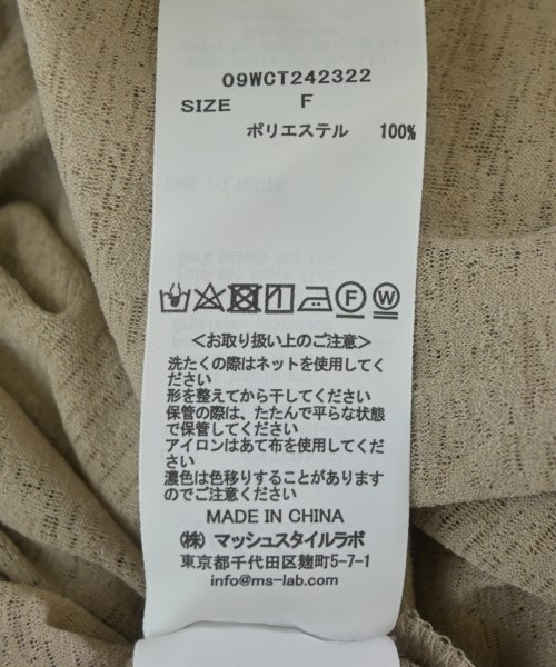 Mila Owen（ミラオーウェン）Tシャツ・カットソー ベージュ サイズ:F レディース/2200712968263