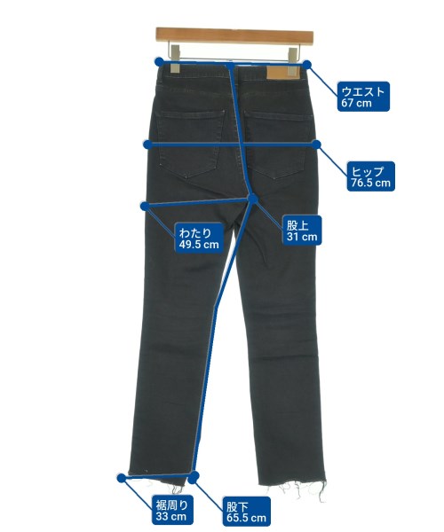 Mila Owen（ミラオーウェン）デニムパンツ 黒 サイズ:0(S位) レディース/2200634124037