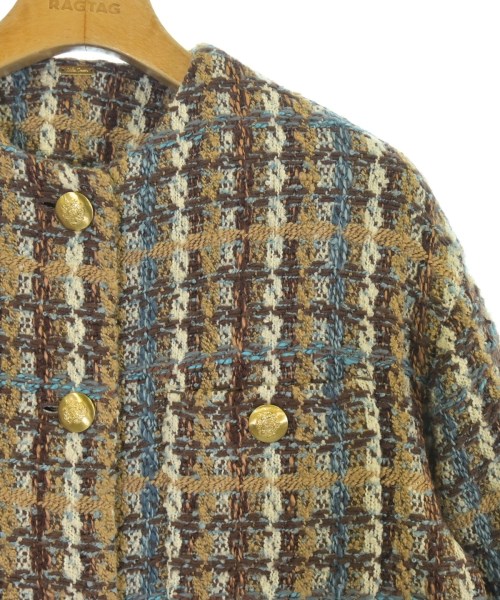 Mila Owen（ミラオーウェン）ノーカラージャケット 茶 サイズ:0(S位) レディース/2200632353071