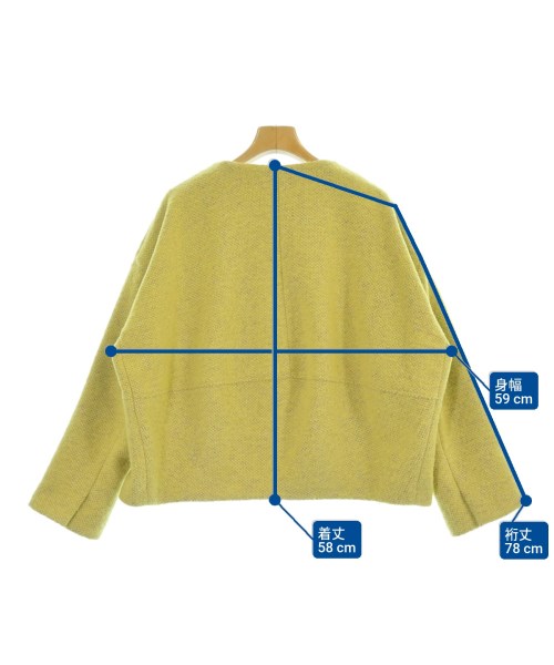 Mila Owen（ミラオーウェン）ジャケット 黄 サイズ:0(S位) レディース/2200613464093