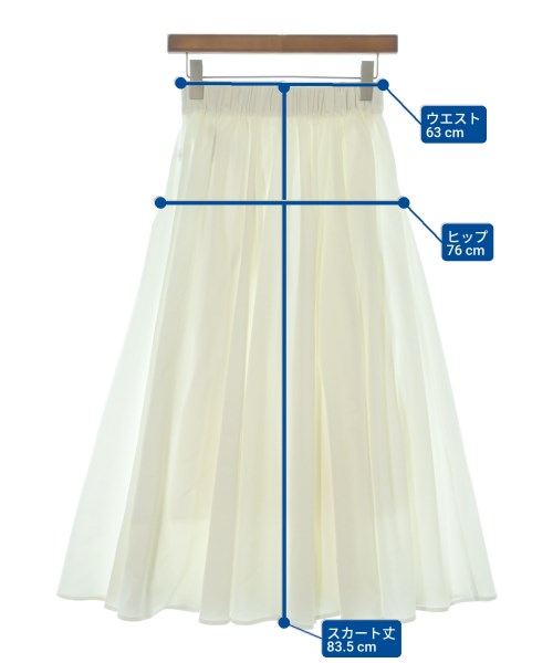 Mila Owen（ミラオーウェン）ロング・マキシ丈スカート 白 サイズ:00(XS位) レディース/2200647468067