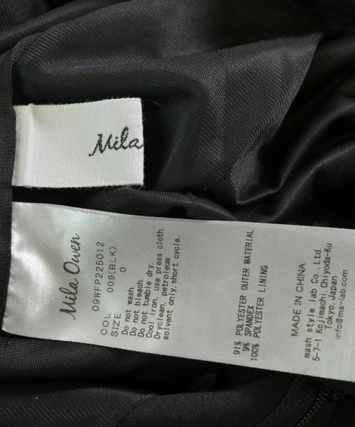 Mila Owen（ミラオーウェン）スラックス 黒 サイズ:0(S位) レディース/2200648599036