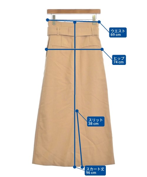 Mila Owen（ミラオーウェン）ロング・マキシ丈スカート ベージュ サイズ:1(M位) レディース/2200649147052