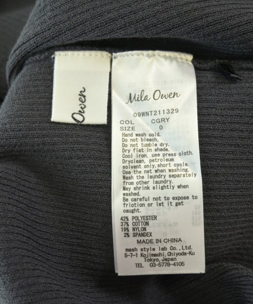 Mila Owen（ミラオーウェン）ニット・セーター グレー サイズ:0(S位) レディース/2200635291011