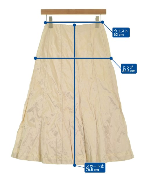 Mila Owen（ミラオーウェン）ひざ丈スカート 白 サイズ:0(S位) レディース/2200636418042