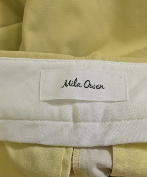 Mila Owen（ミラオーウェン）スラックス 黄 サイズ:0(S位) レディース/2200641206016
