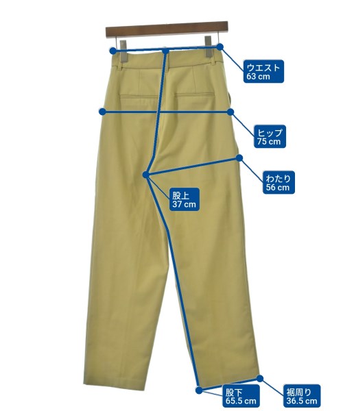 Mila Owen（ミラオーウェン）スラックス 黄 サイズ:0(S位) レディース/2200641206016