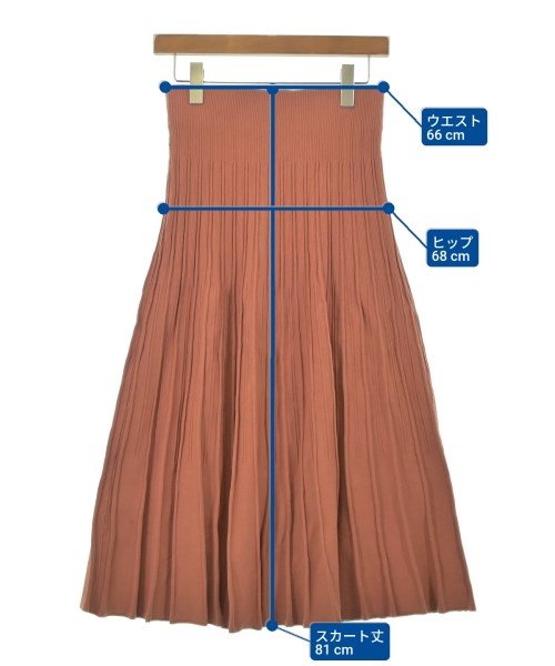 Mila Owen（ミラオーウェン）ロング・マキシ丈スカート オレンジ サイズ:1(M位) レディース/2200651313063