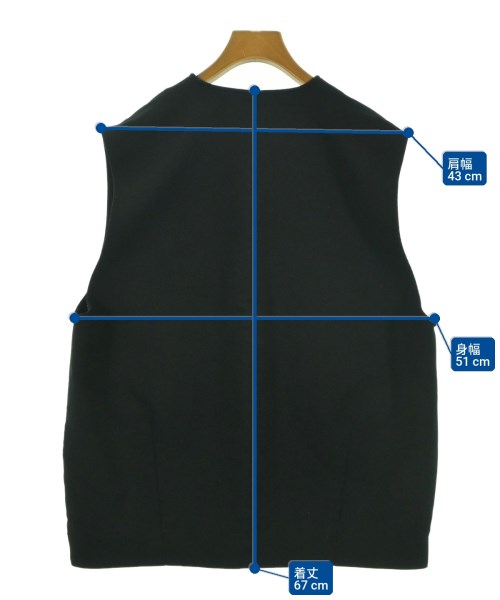 Mila Owen（ミラオーウェン）ベスト 黒 サイズ:1(M位) レディース/2200645480108