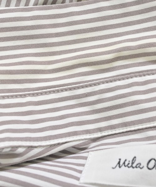 Mila Owen（ミラオーウェン）カジュアルシャツ 茶 サイズ:F レディース/2200646973302