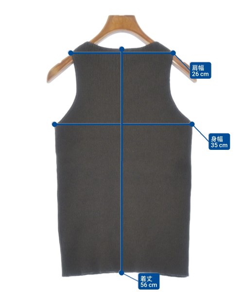 Mila Owen（ミラオーウェン）ベスト 茶 サイズ:F レディース/2200643877054