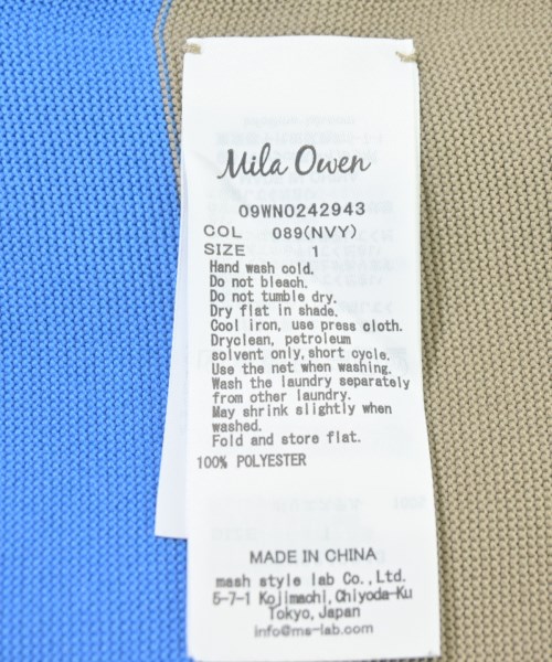 Mila Owen（ミラオーウェン）ワンピース 紺 サイズ:1(M位) レディース/2200708065020