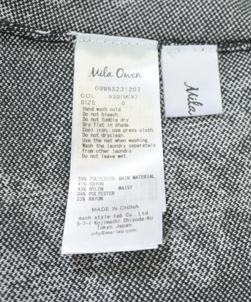 Mila Owen（ミラオーウェン）ロング・マキシ丈スカート 黒 サイズ:0(S位) レディース/2200709385011