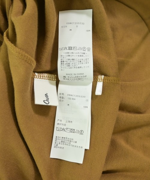 Mila Owen（ミラオーウェン）Tシャツ・カットソー 茶 サイズ:0(S位) レディース/2200707445052