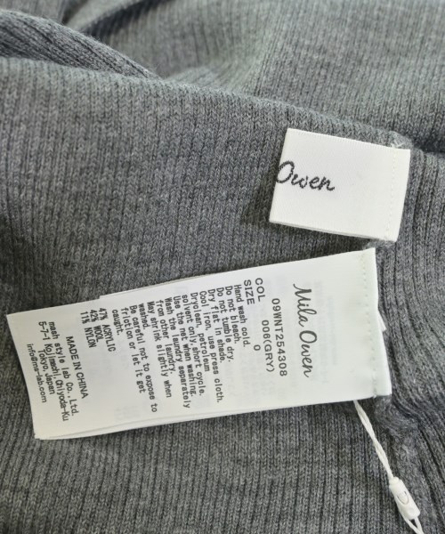 Mila Owen（ミラオーウェン）ニット・セーター グレー サイズ:0(S位) レディース/2200660013190